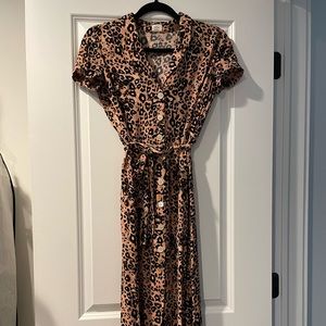 Wilfred Midi Dress Leopard